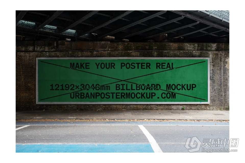 PS样机-20款城市街头户外广告牌品牌商业宣传展示海报样机 Billboard Mockup VOL.1  灵感中国网 www.lingganchina.com
