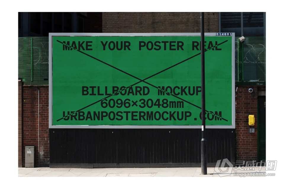 PS样机-20款城市街头户外广告牌品牌商业宣传展示海报样机 Billboard Mockup VOL.1  灵感中国网 www.lingganchina.com