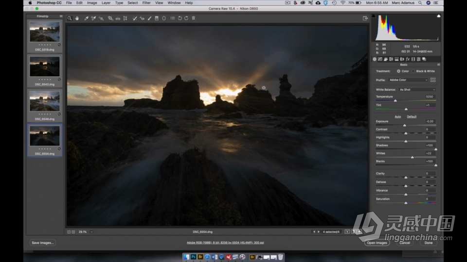 摄影师 Marc Adamus 克隆绘画和历史技术选择风光教程 中英字幕  灵感中国网 www.lingganchina.com