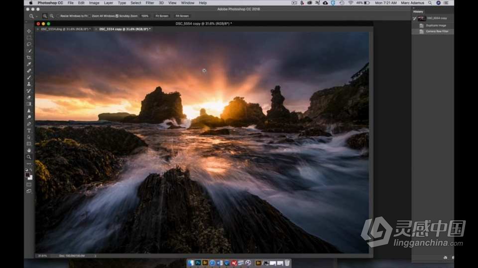 摄影师 Marc Adamus 克隆绘画和历史技术选择风光教程 中英字幕  灵感中国网 www.lingganchina.com