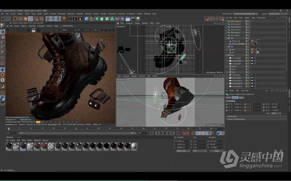 C4D教程-CINEMA 4D 细腻产品实例表现中文教程 C4D产品建模材质灯光渲染综合实例教程  灵感中国网 www.lingganchina.com