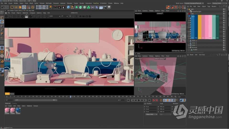 C4D教程-CINEMA 4D 细腻产品实例表现中文教程 C4D产品建模材质灯光渲染综合实例教程  灵感中国网 www.lingganchina.com