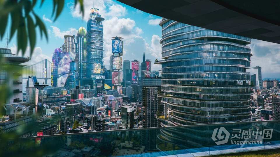 现代辉煌城市企业建筑楼房酒店购物中心3D模型多种三维软件格式  灵感中国网 www.lingganchina.com