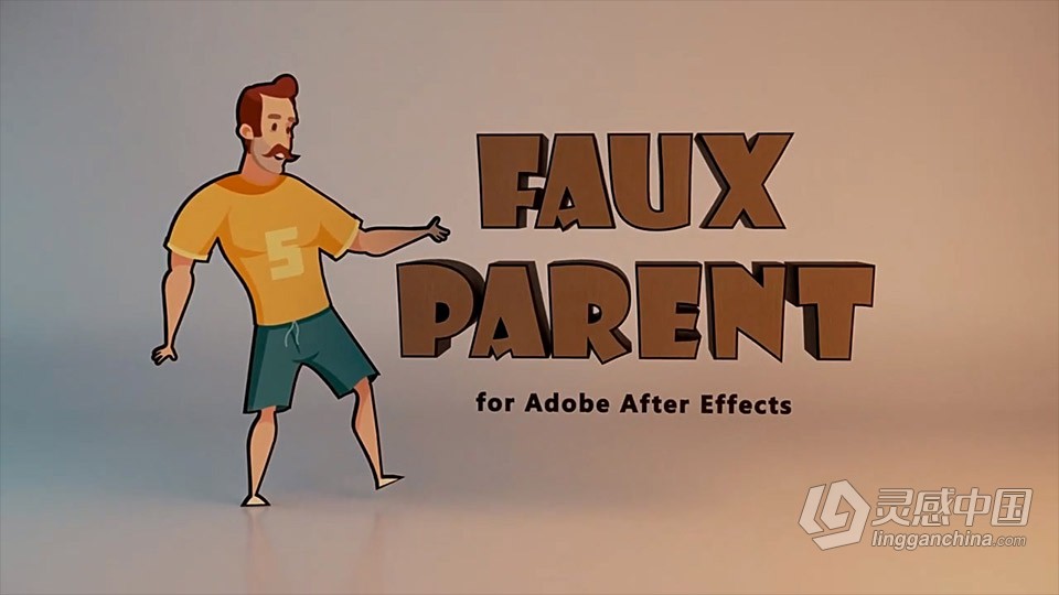 AE脚本-图层属性父子链接控制工具 Faux Parent V1.1 附使用教程  灵感中国网 www.lingganchina.com