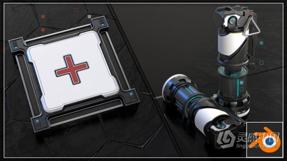Blender游戏模型资产创作艺术指南视频教程  灵感中国网 www.lingganchina.com