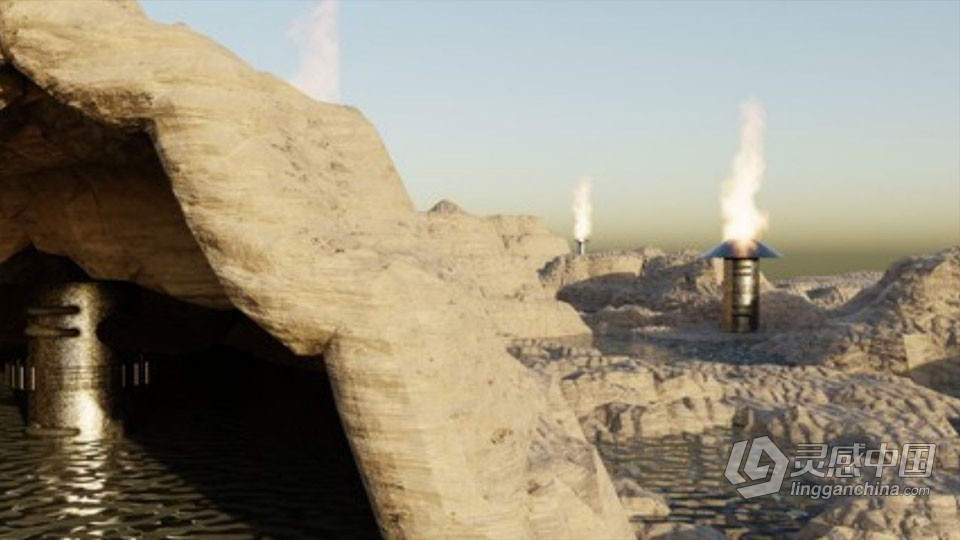Blender空间场景实例制作流程视频教程 中文字幕  灵感中国网 www.lingganchina.com