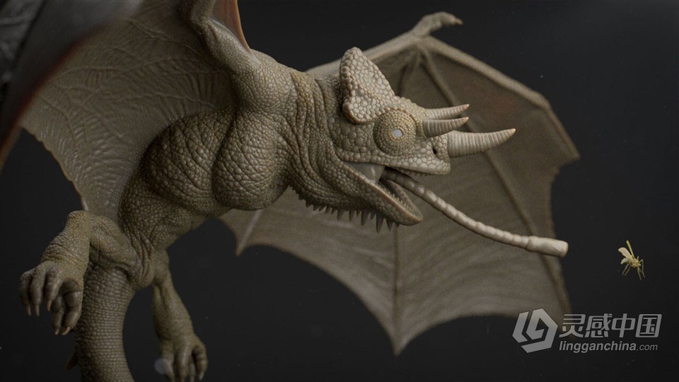 Zbrush与Maya概念生物建模设计全流程视频教程  灵感中国网 www.lingganchina.com
