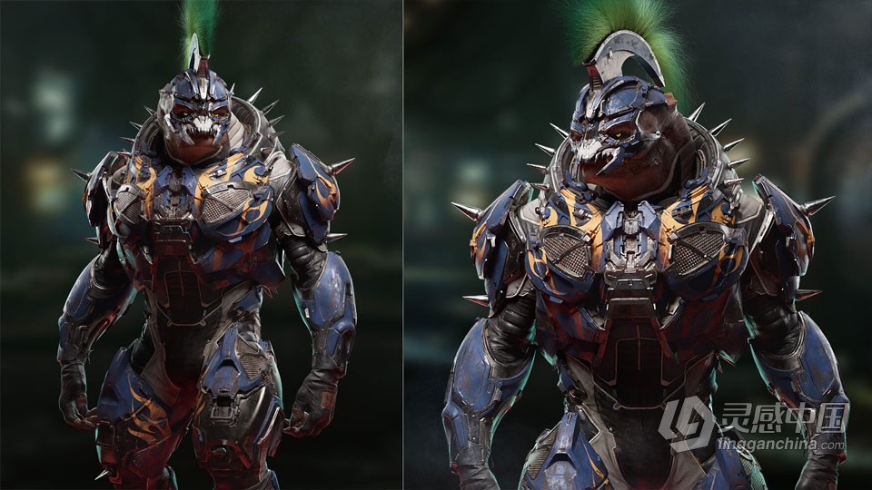 Zbrush游戏电影高级角色雕刻制作流程视频教程  灵感中国网 www.lingganchina.com