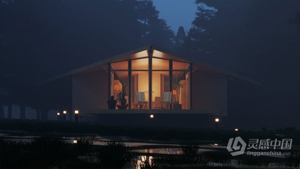 Sketchup与Vray影视级建筑渲染技术视频教程 中文字幕  灵感中国网 www.lingganchina.com