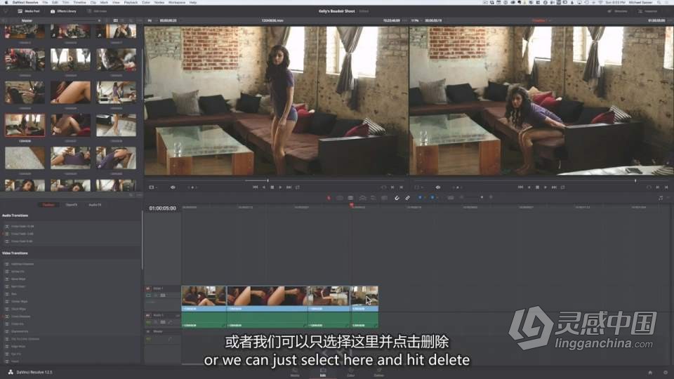 Michael Sasser-循序渐进的私房人像视频拍摄剪辑教程 中英字幕  灵感中国网 www.lingganchina.com