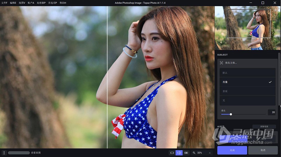 Topaz Photo AI v1.2.4 汉化版+AI模型 AI智能图像自动降噪锐化增强无损放大软件 WIN中文版  灵感中国网 www.lingganchina.com