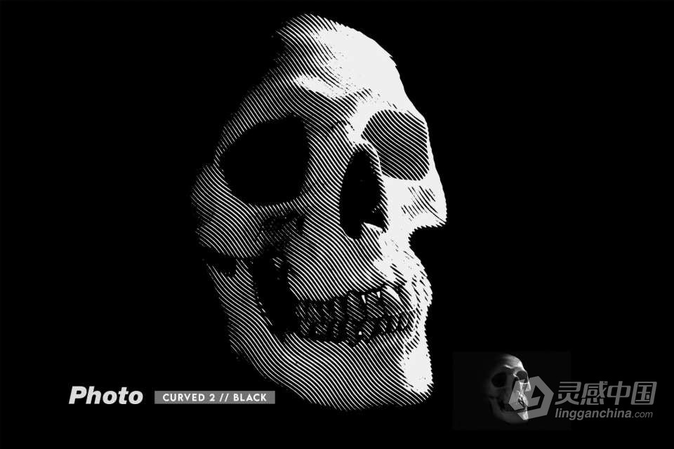 PSD样式模板-雕版印刷复古半色调照片特效PSD模板 Halftone FX – PSD Press Effects  灵感中国网 www.lingganchina.com