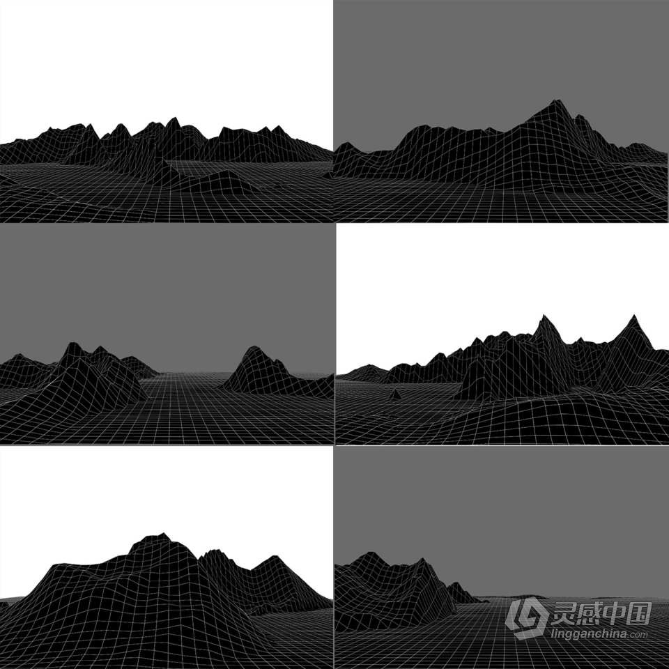 105张复古蒸汽波3D渐变条纹抽象艺术图形元素PNG设计素材 Retro Elements Pack  灵感中国网 www.lingganchina.com