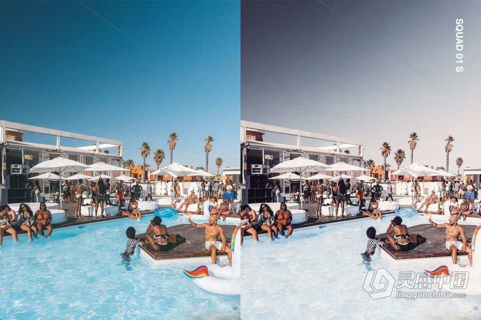 20款夏日海滩派对冲浪旅拍人像Lightroom预设电影调色LUT预设 20 Spring Break Lightroom Presets and LUTs  灵感中国网 www.lingganchina.com
