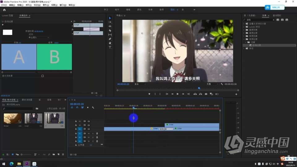 PR 2021从零开始学剪辑新手入门实用PR教程 Premiere零基础自学中文教程  灵感中国网 www.lingganchina.com