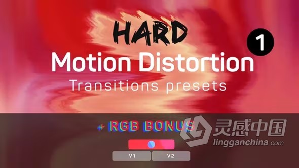 PR模板-Hard Motion Distortion Transitions Presets 视频过渡转场PR模板下载  灵感中国网 www.lingganchina.com