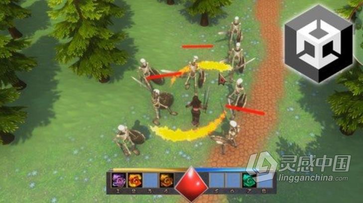 Unity奇幻RPG角色扮演游戏完整制作流程视频教程 中文字幕  灵感中国网 www.lingganchina.com