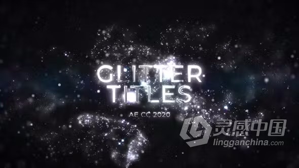 AE模板-豪华银色闪光宣传文字标题动画视频AE模板下载  灵感中国网 www.lingganchina.com