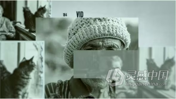 AE模板-纪录片历史事件科幻小说电影开场复古相册AE模板下载  灵感中国网 www.lingganchina.com
