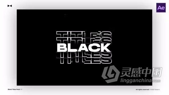 AE模板-80多种设计文字标题排版创意动画AE模板下载  灵感中国网 www.lingganchina.com