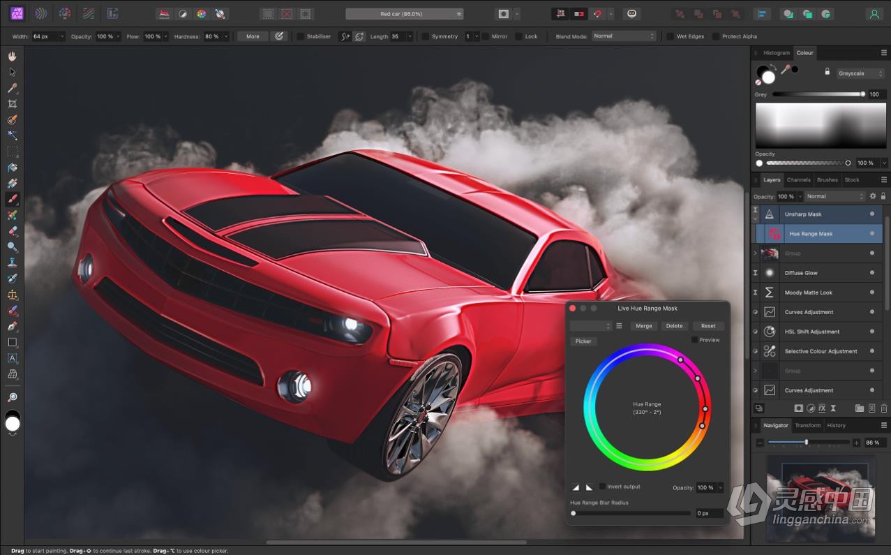 强大的图片编辑软件 Affinity Photo 2.1.0.1799 中文版等多国语言版本 Mac版本下载  灵感中国网 www.lingganchina.com