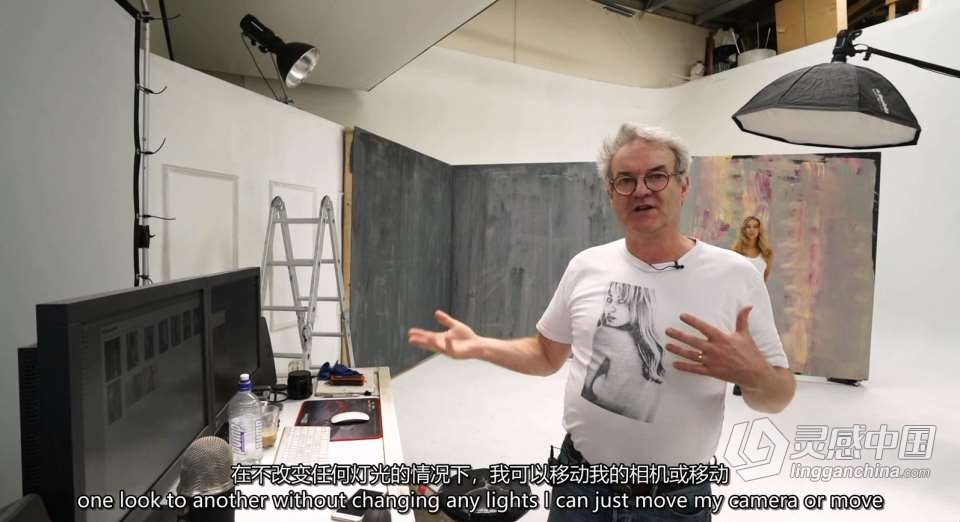 Peter Coulson-一种设置拍摄多种风格写真人像教程 中英字幕  灵感中国网 www.lingganchina.com