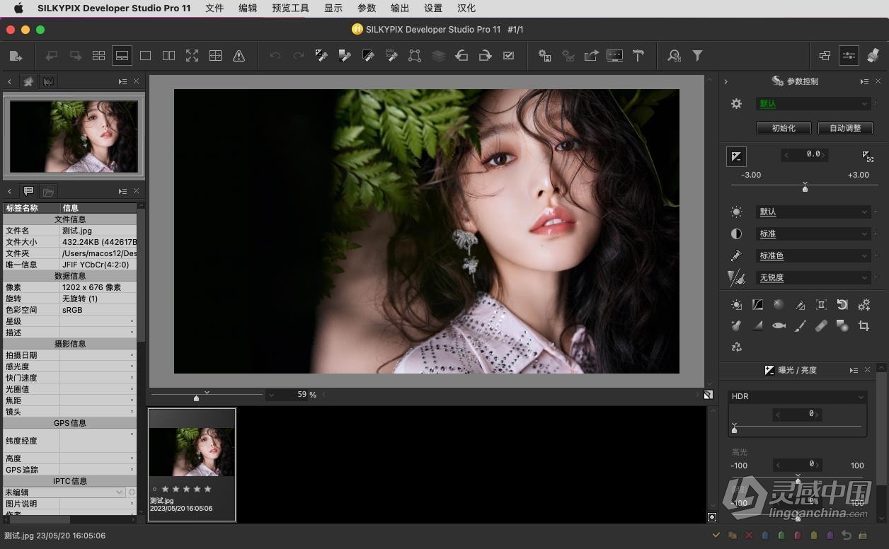 RAW照片编辑软件 SILKYPIX Developer Studio Pro 11.0.11.0 中文汉化版 Win/Mac下载  灵感中国社区 www.lingganchina.com