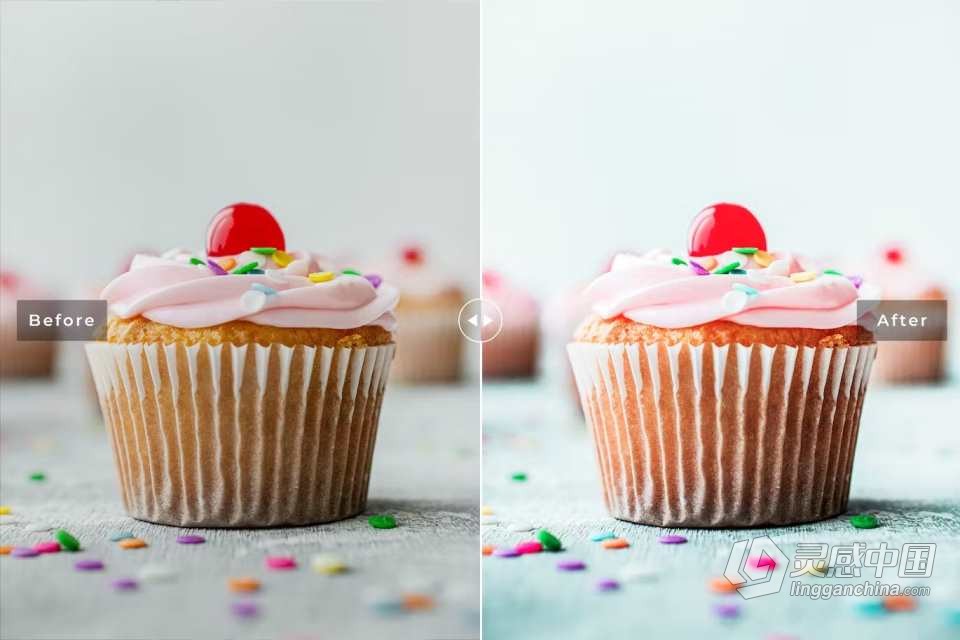 甜点美食产品摄影调色Lightroom预设 Dessert Lightroom Presets  灵感中国网 www.lingganchina.com