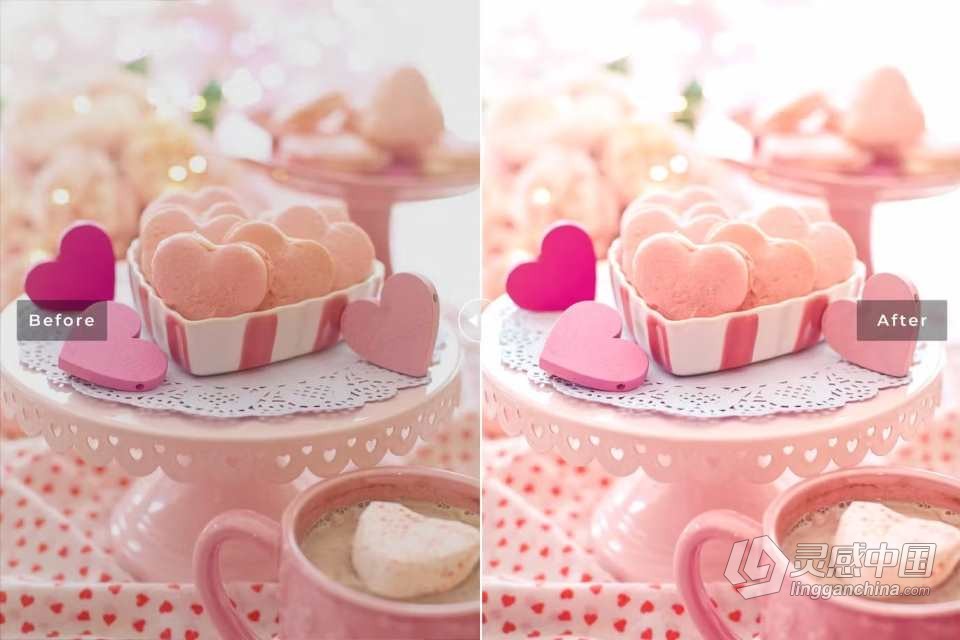 甜点美食产品摄影调色Lightroom预设 Dessert Lightroom Presets  灵感中国网 www.lingganchina.com