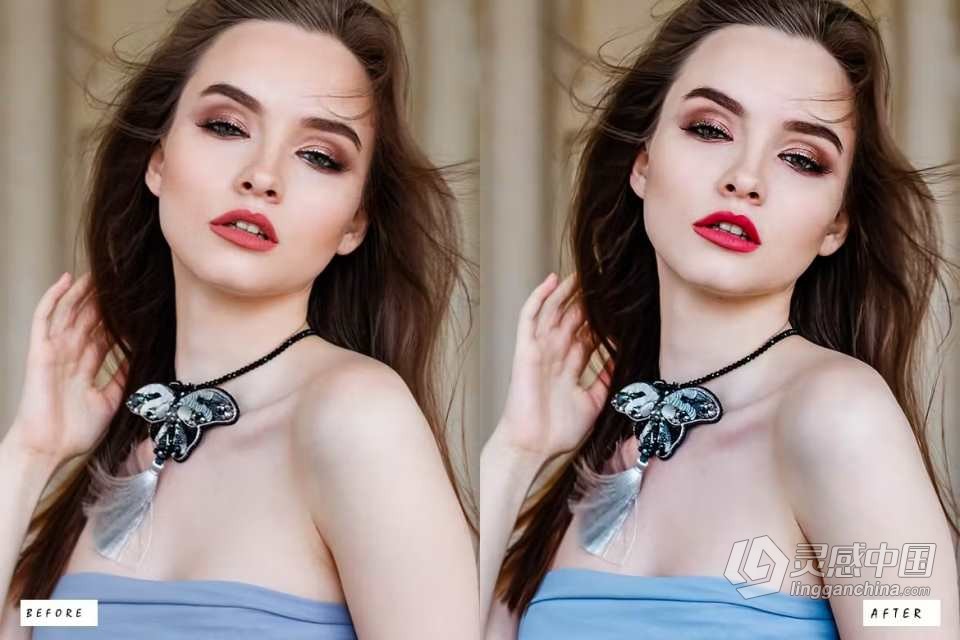 25个人像皮肤修饰Lightroom预设 25 Skin Retouch Lightroom Presets  灵感中国网 www.lingganchina.com