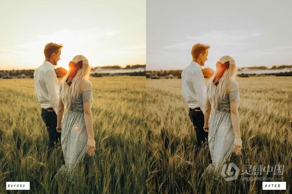 喜怒无常婚礼人像Lightroom预设 Warm Moody Lightroom Presets  灵感中国网 www.lingganchina.com