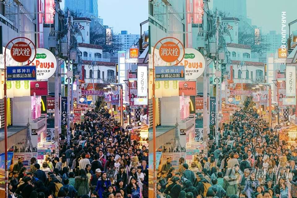 日本东京旅行摄影日系胶片调色Lightroom预设+视频调色LUT预设  灵感中国网 www.lingganchina.com