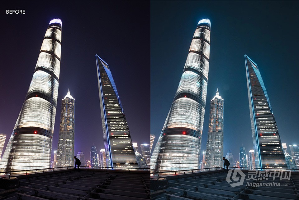 未来城市电影科技感Lightroom预设 Urbexmode -CYBER 2077 PACK  灵感中国网 www.lingganchina.com