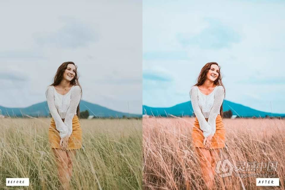 橙色调复古人像Lightroom预设 30 Light &amp; Orange Lightroom Presets  灵感中国网 www.lingganchina.com