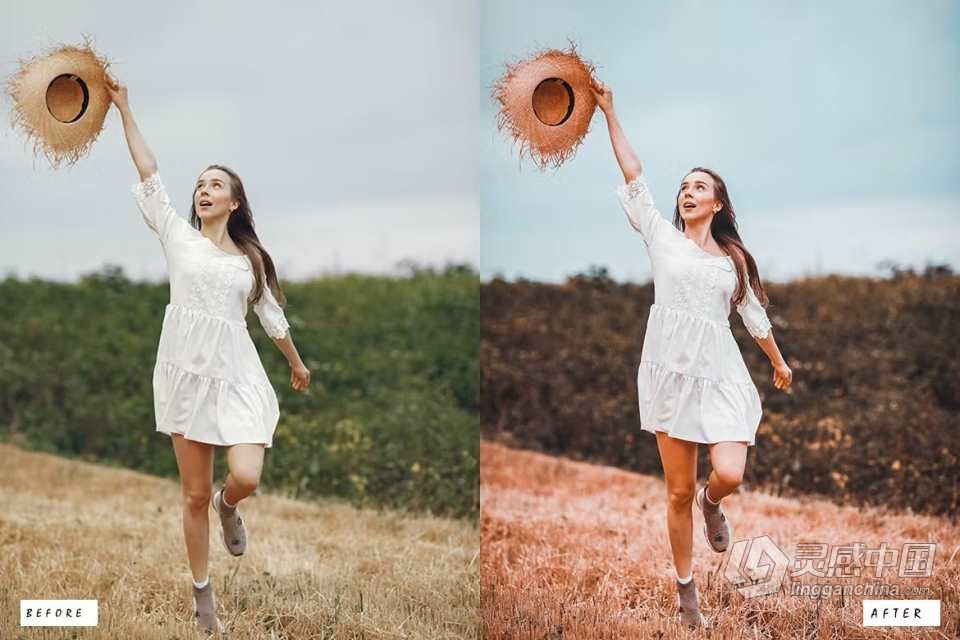 橙色调复古人像Lightroom预设 30 Light &amp; Orange Lightroom Presets  灵感中国网 www.lingganchina.com