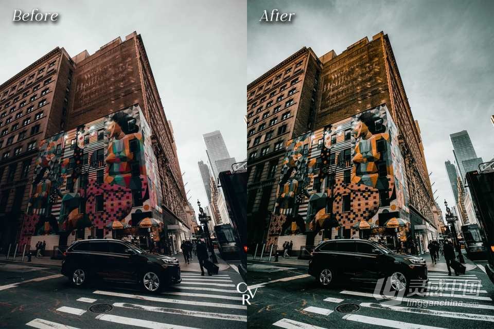 很棒的城市旅行街拍电影Lightroom预设 10 Urban Lightroom Presets  灵感中国网 www.lingganchina.com