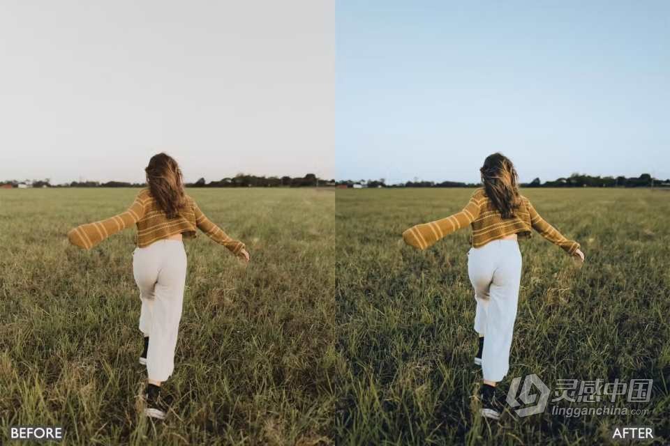 夏日日落胶片人像修饰Lightroom预设 Lightroom Sunset Presets  灵感中国网 www.lingganchina.com