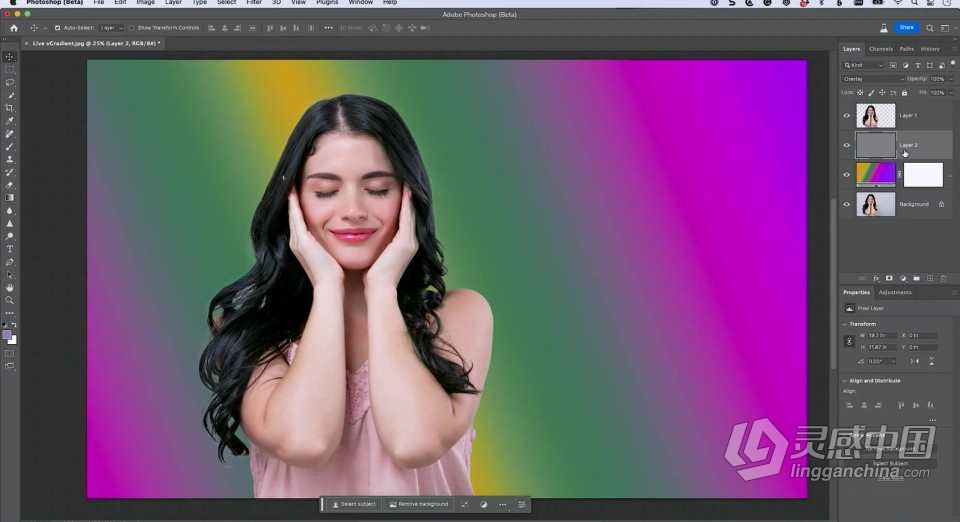 Scott Kelby -掌握Photoshop(Beta)AI创成式填充革命性功能中英字幕  灵感中国网 www.lingganchina.com