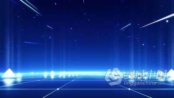 视频素材-现代信息技术数字网络企业概念蓝色未来科技背景视频素材下载  灵感中国网 www.lingganchina.com