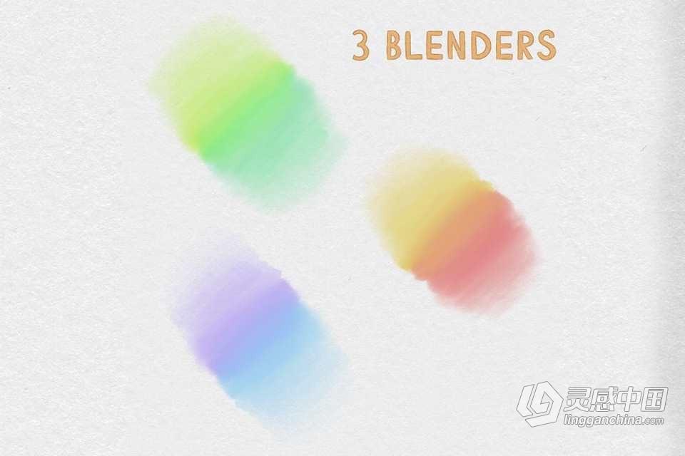 47支酷笔客灵感马克笔绘画Procreate笔刷 Copic inspired Marker Brush Set for Procreate  灵感中国网 www.lingganchina.com