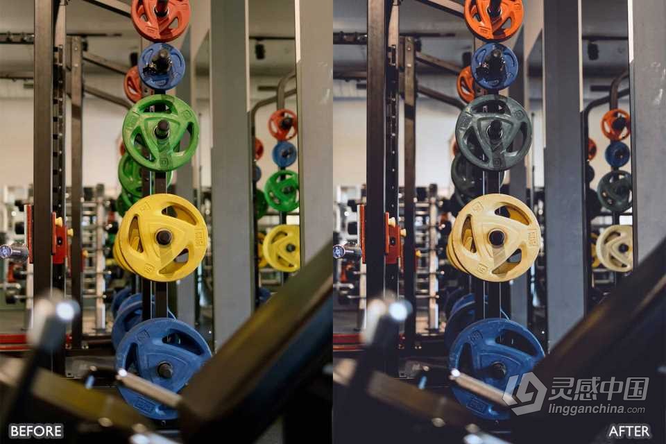 健身房健身运动人像摄影Lightroom预设 Gym And Fitness Preset  灵感中国网 www.lingganchina.com