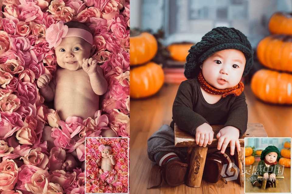 30组新生儿后期Lightroom预设 30 Newborn Lightroom Presets  灵感中国网 www.lingganchina.com