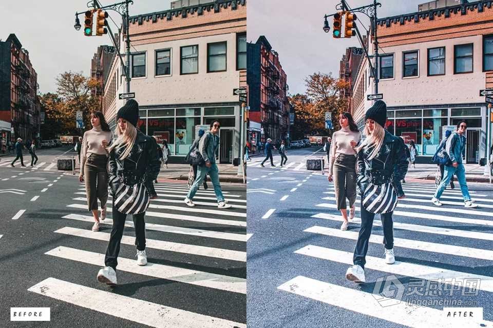时尚街拍电影人像Lightroom预设15 Juneberry Premium Lightroom Presets  灵感中国网 www.lingganchina.com