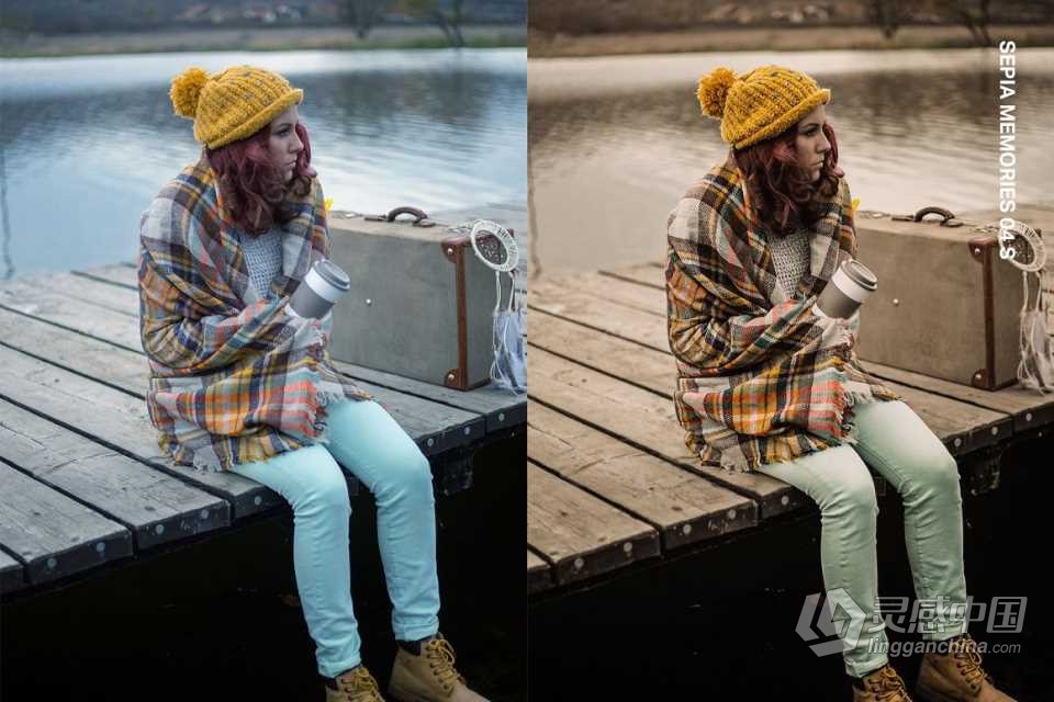 温暖胶片人像AI人工智能Lightroom预设及电影视频调色LUT预设  灵感中国网 www.lingganchina.com