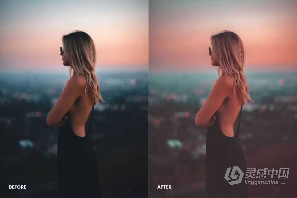 梦幻日落人像摄影Lightroom预设 Sunset Lightroom Presets  灵感中国网 www.lingganchina.com