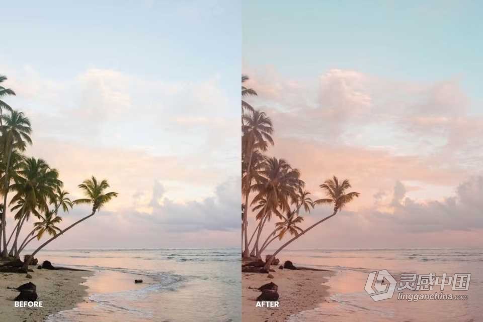 梦幻日落人像摄影Lightroom预设 Sunset Lightroom Presets  灵感中国网 www.lingganchina.com