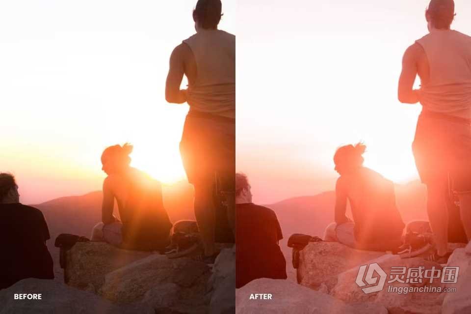 梦幻日落人像摄影Lightroom预设 Sunset Lightroom Presets  灵感中国网 www.lingganchina.com