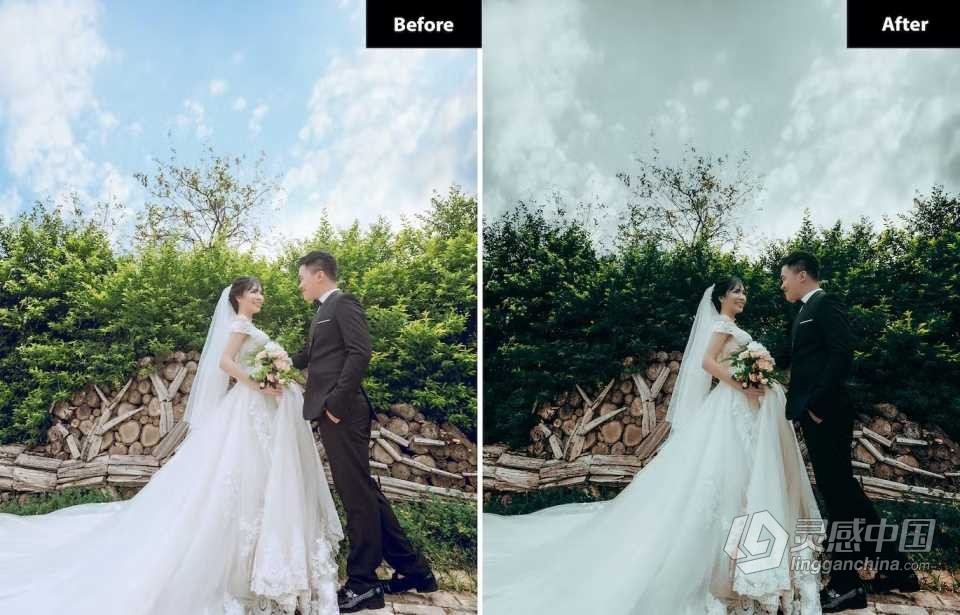 电影婚礼跟拍Lightroom预设 Earthy Lightroom and Photoshop Presets  灵感中国网 www.lingganchina.com