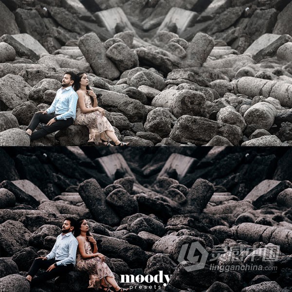 情绪电影婚礼跟拍Lightroom预设 Moody Presets - Moody Rich Presets  灵感中国网 www.lingganchina.com