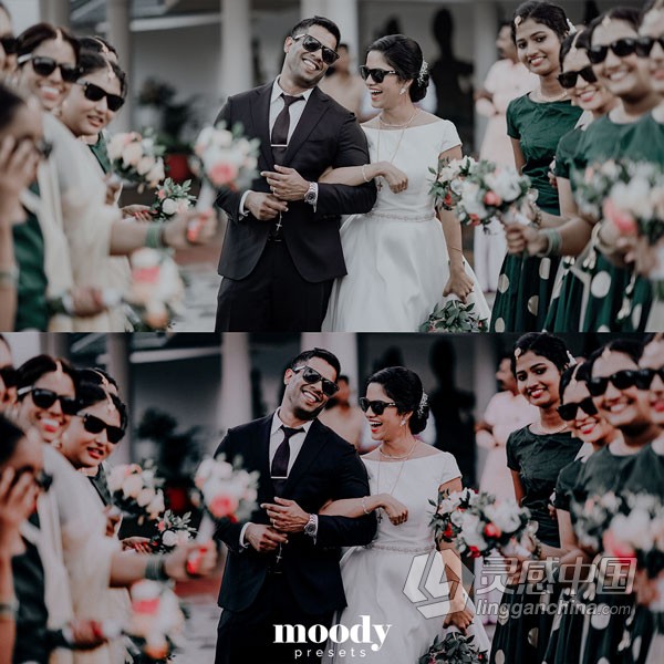 情绪电影婚礼跟拍Lightroom预设 Moody Presets - Moody Rich Presets  灵感中国网 www.lingganchina.com